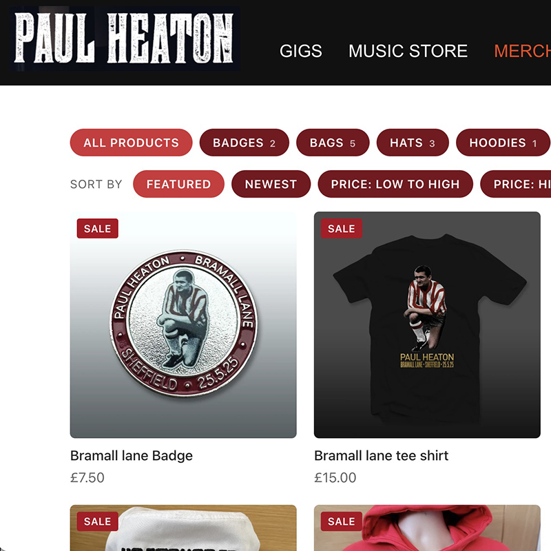Your Shopify or Big Cartel shop, on your Joomla site