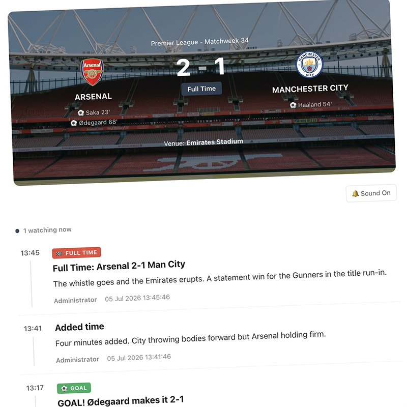 SE Live Blog - 1